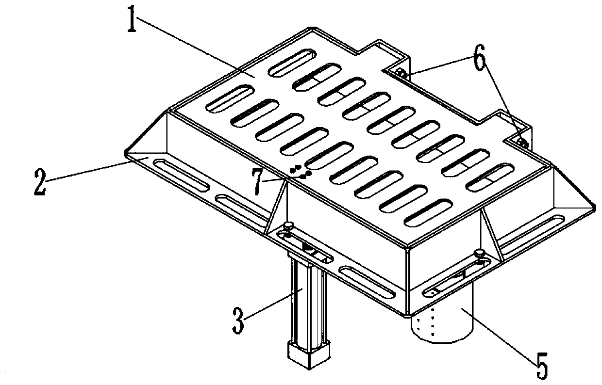 Automatic drainage grate and method