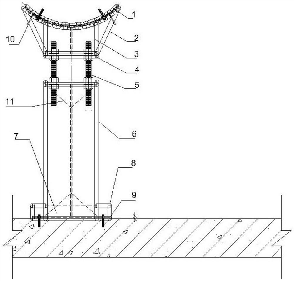 Novel assembled steel-structure adjustable force transmission beam for foundation pit