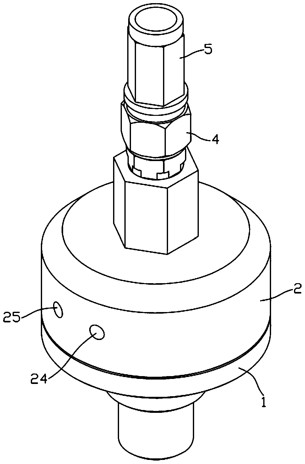 A cut-off valve applied to silicone pipeline