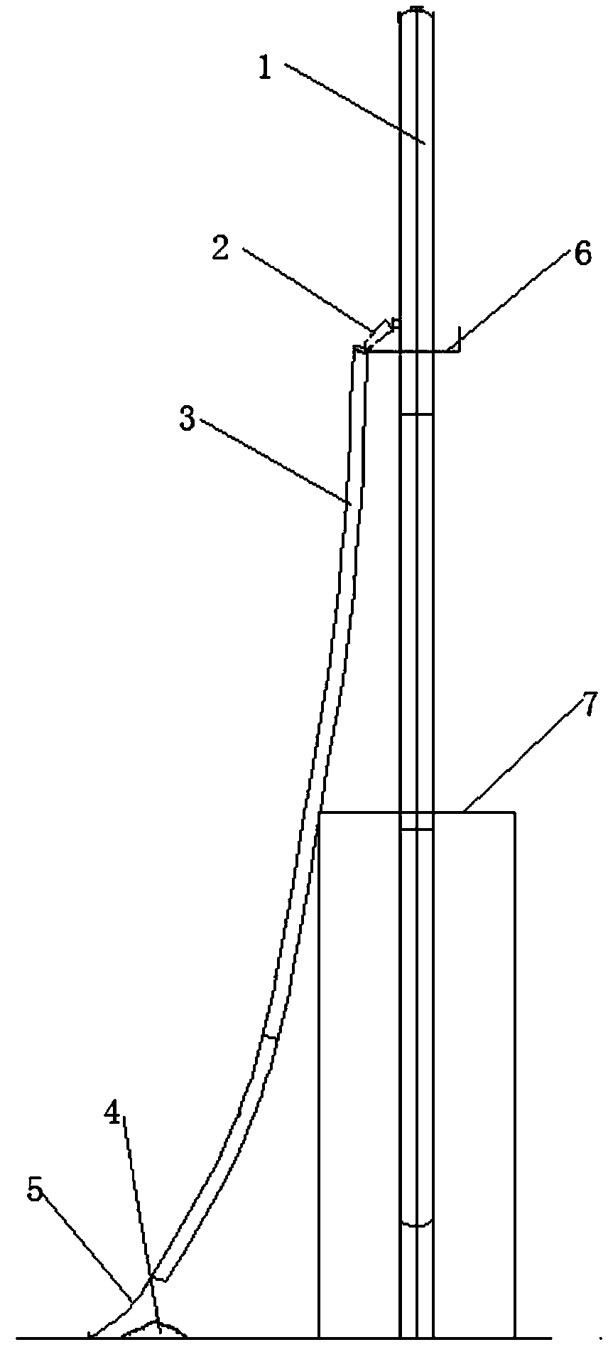 Construction method of slide type unloading filler