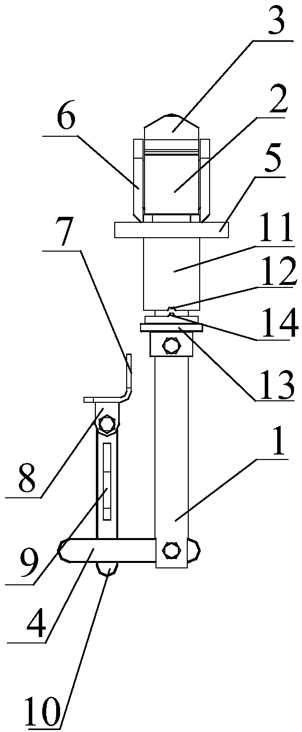 Retractable locking device for container train