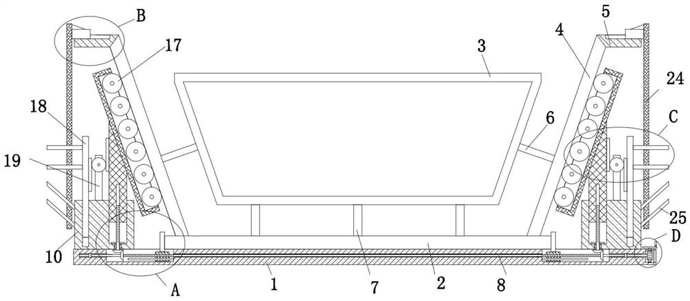 Box girder template for municipal road and bridge building construction