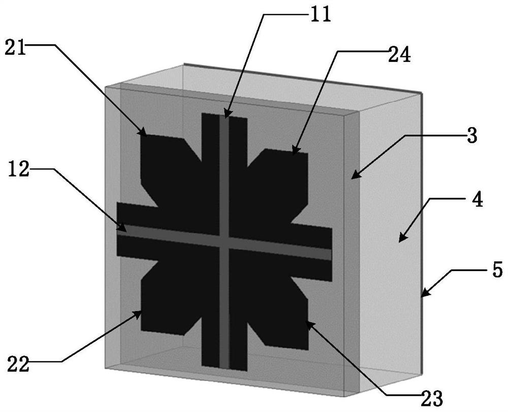 Mixed wave-absorbing diffuse reflection metasurface based on metal-graphene composite structure