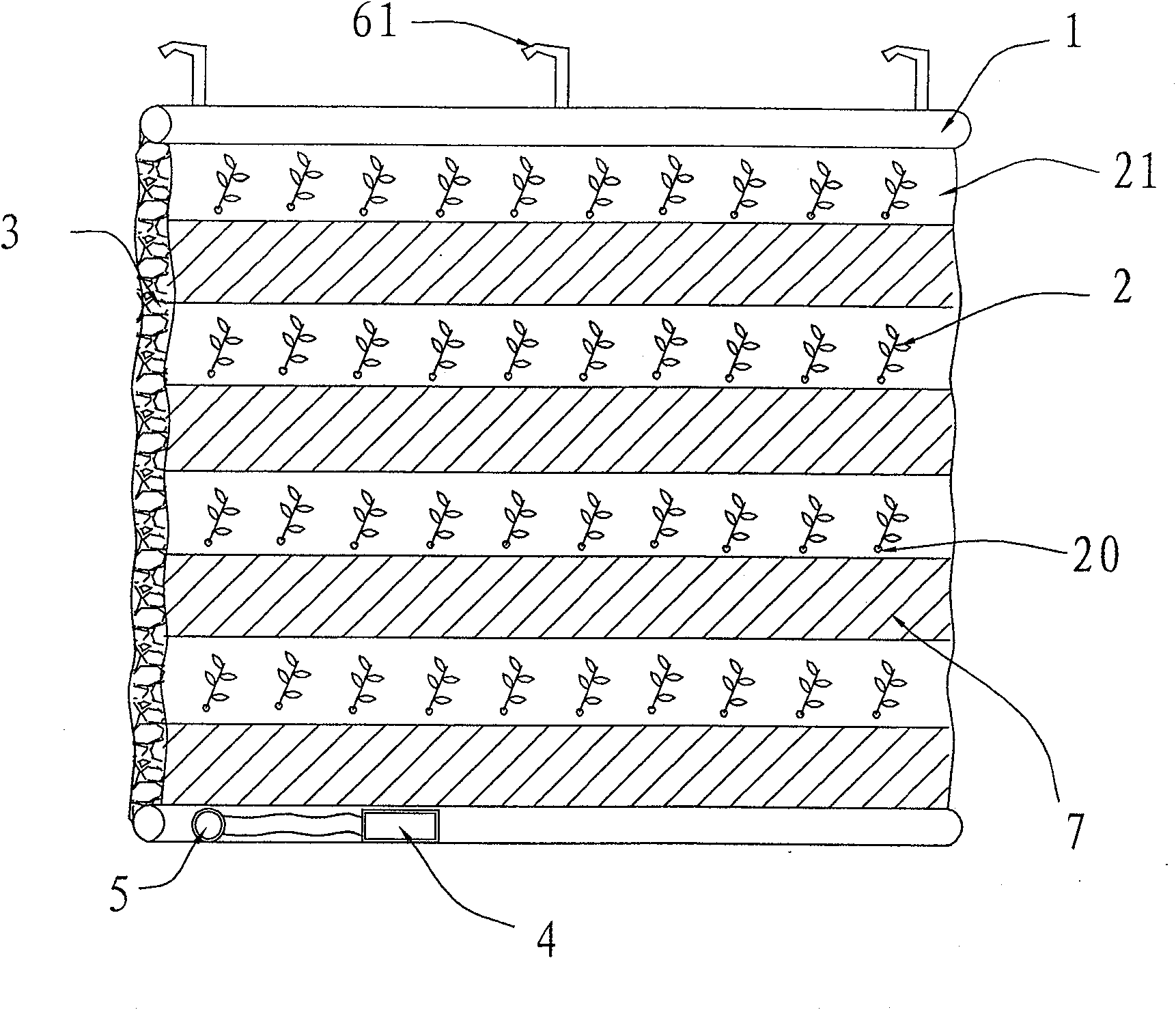 Device for filtering indoor air