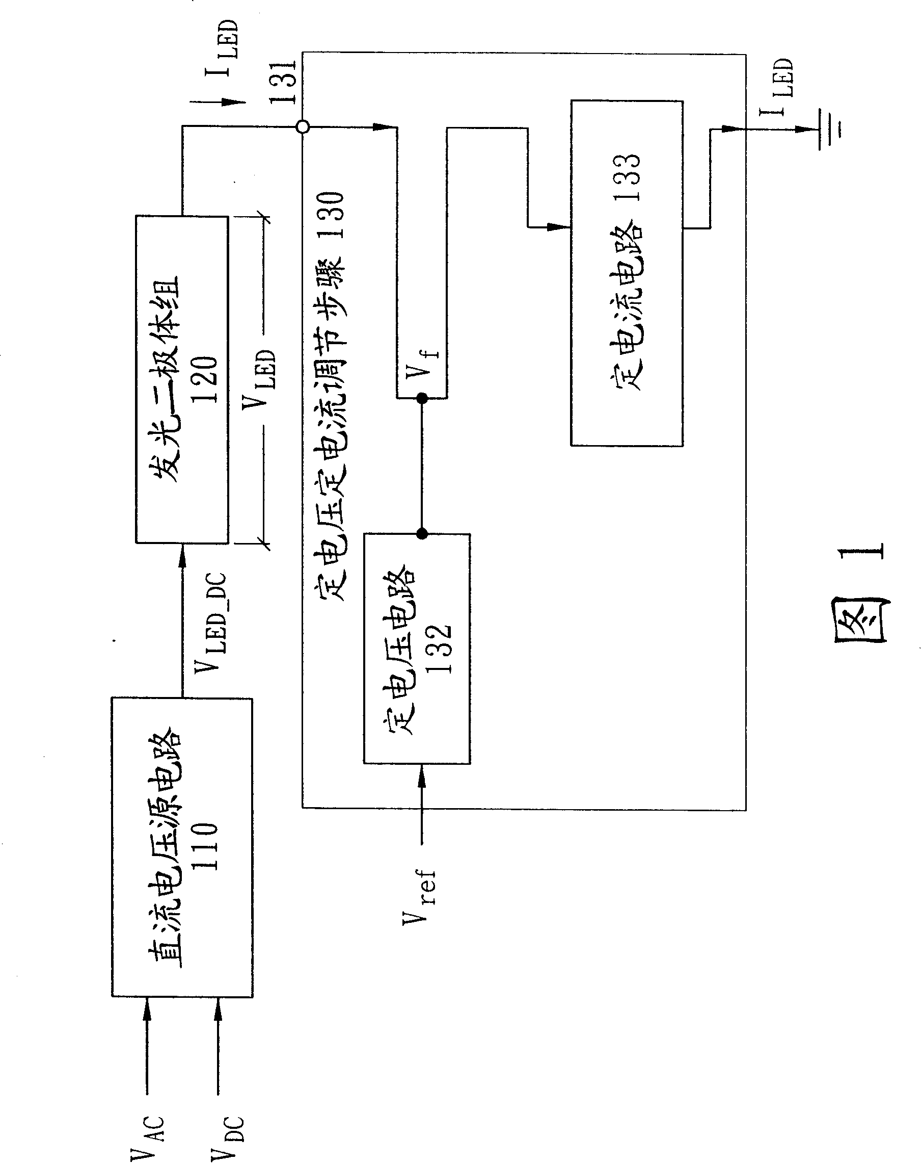 System, redundant circuit and method for driving light emitting diode