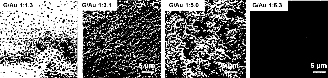 Method for preparing nano-porous gold film through treating graphene as template