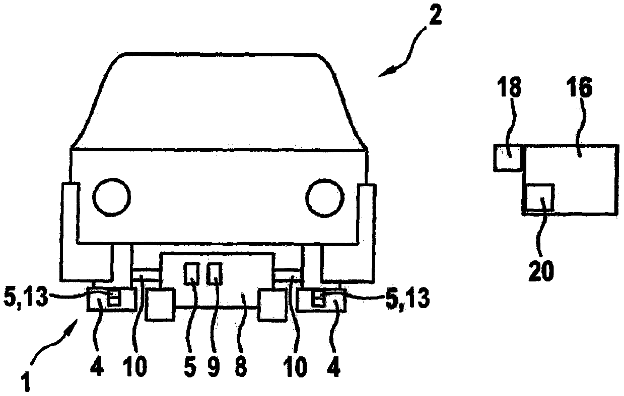Transport system and method for transporting vehicle