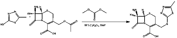 Synthesis method of dimer impurity D produced by cefazolin sodium production