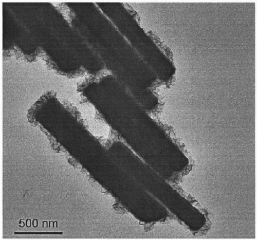 Method for preparing three-dimensional hollow structure molybdenum sulfide on basis of upconversion nano-particles