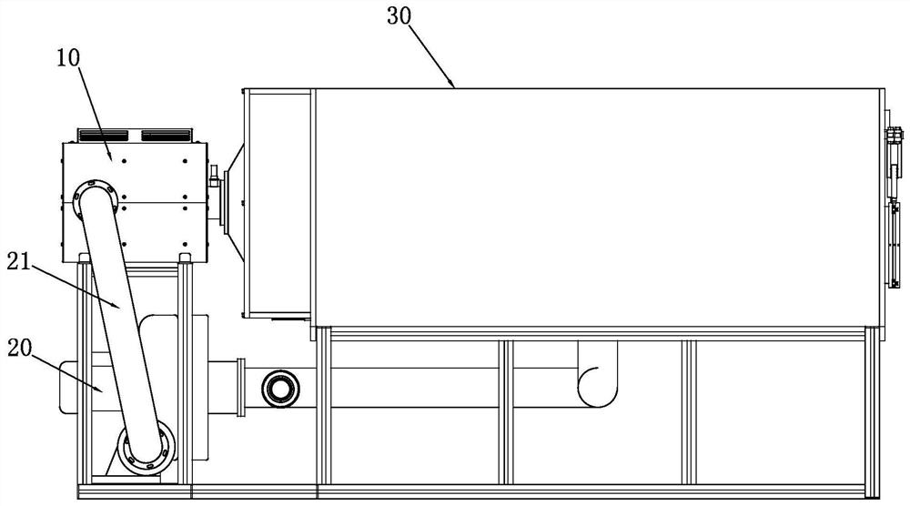 Plastic liner drying tank