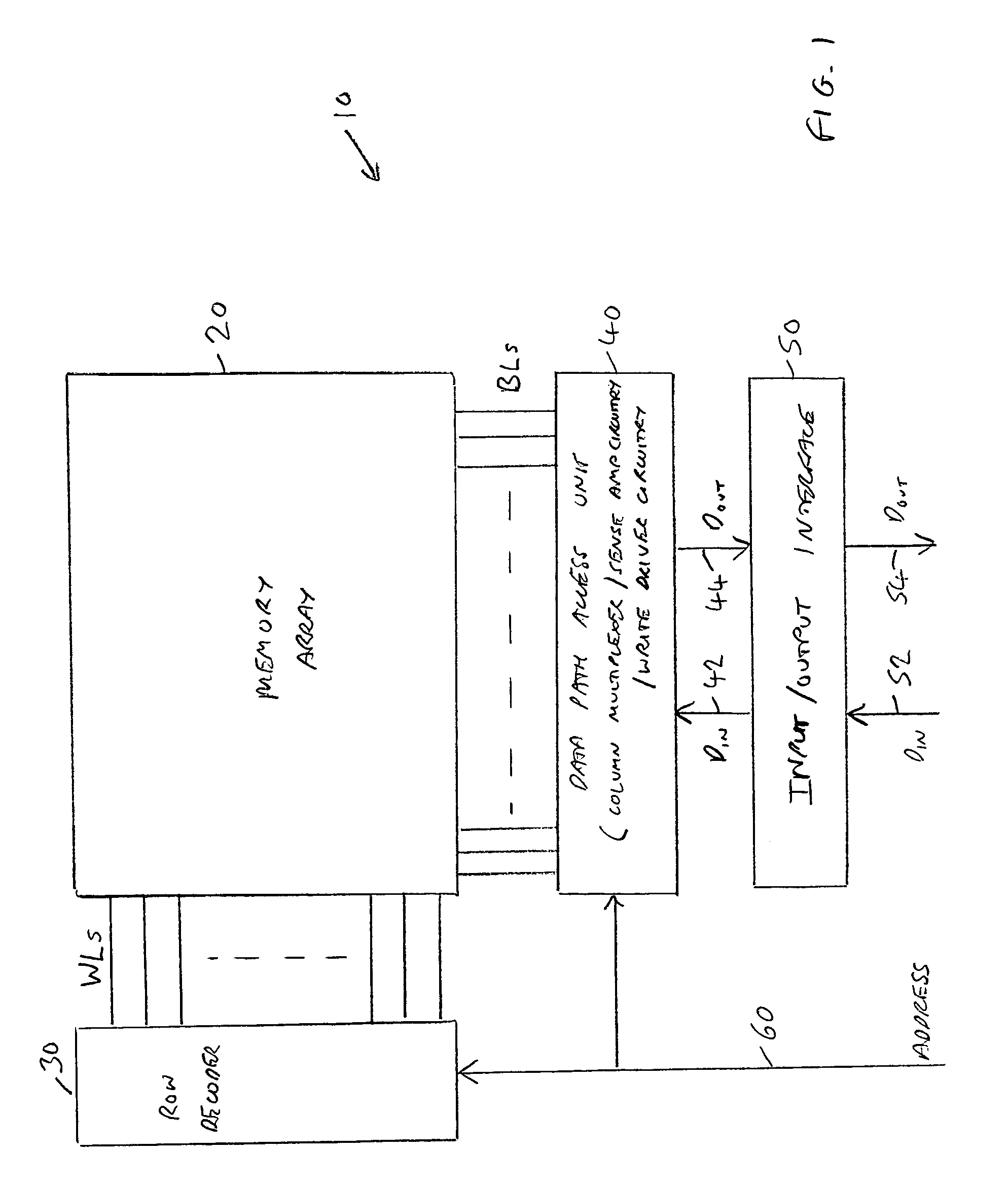 Memory device and method for performing write operations in such a memory device