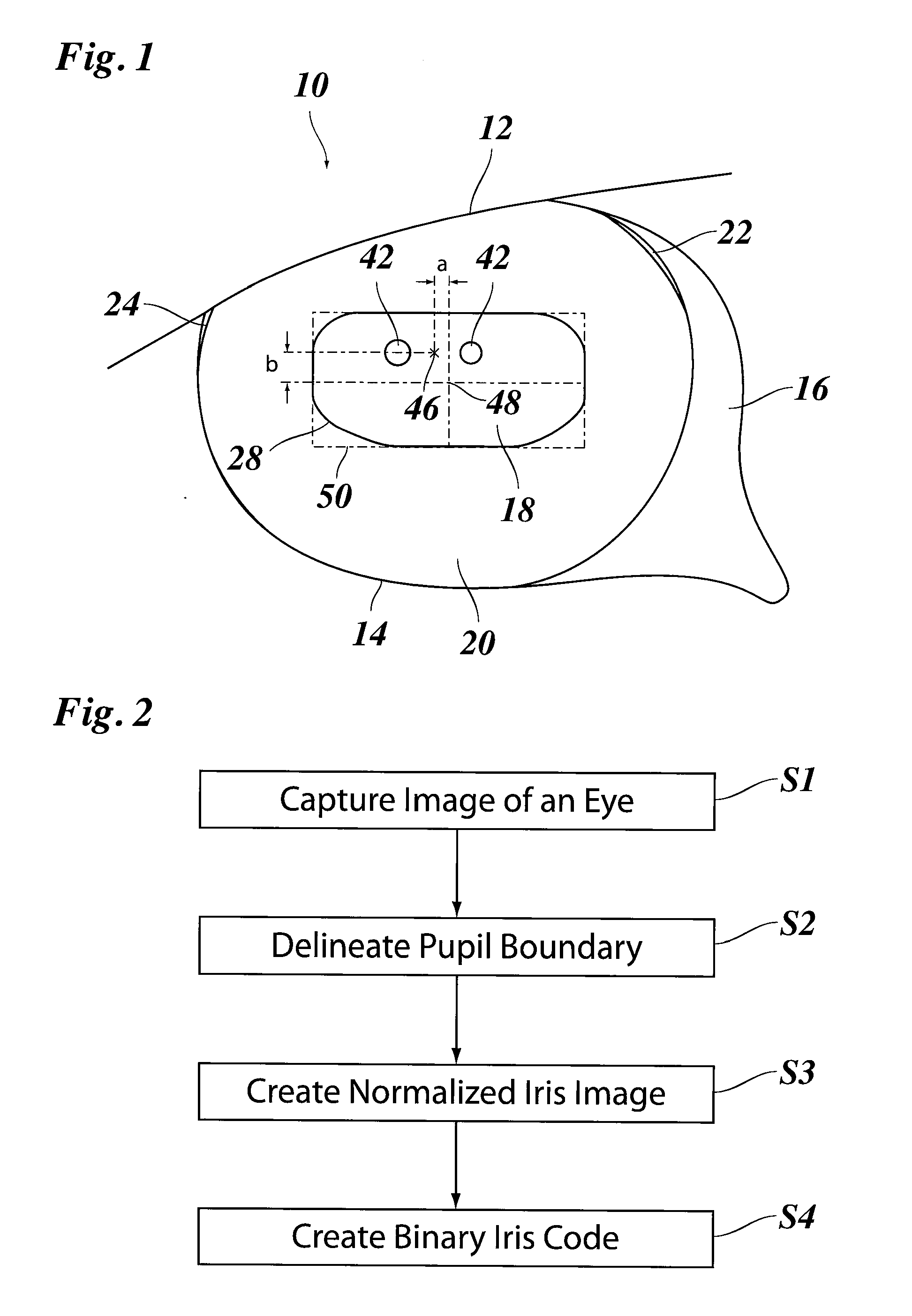 Method of normalizing a digital image of an iris of an eye
