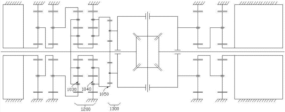 Electric differential with torque oriented distribution function