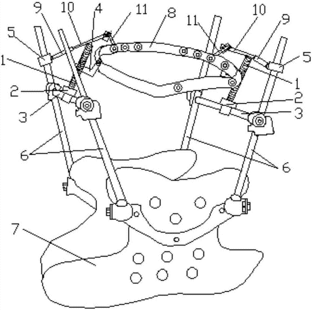 A three-dimensional controllable head ring vest traction reset device for cervical spine and its application method