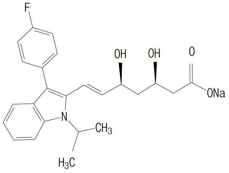 Fluvastatin sodium composition capsule and preparation method thereof