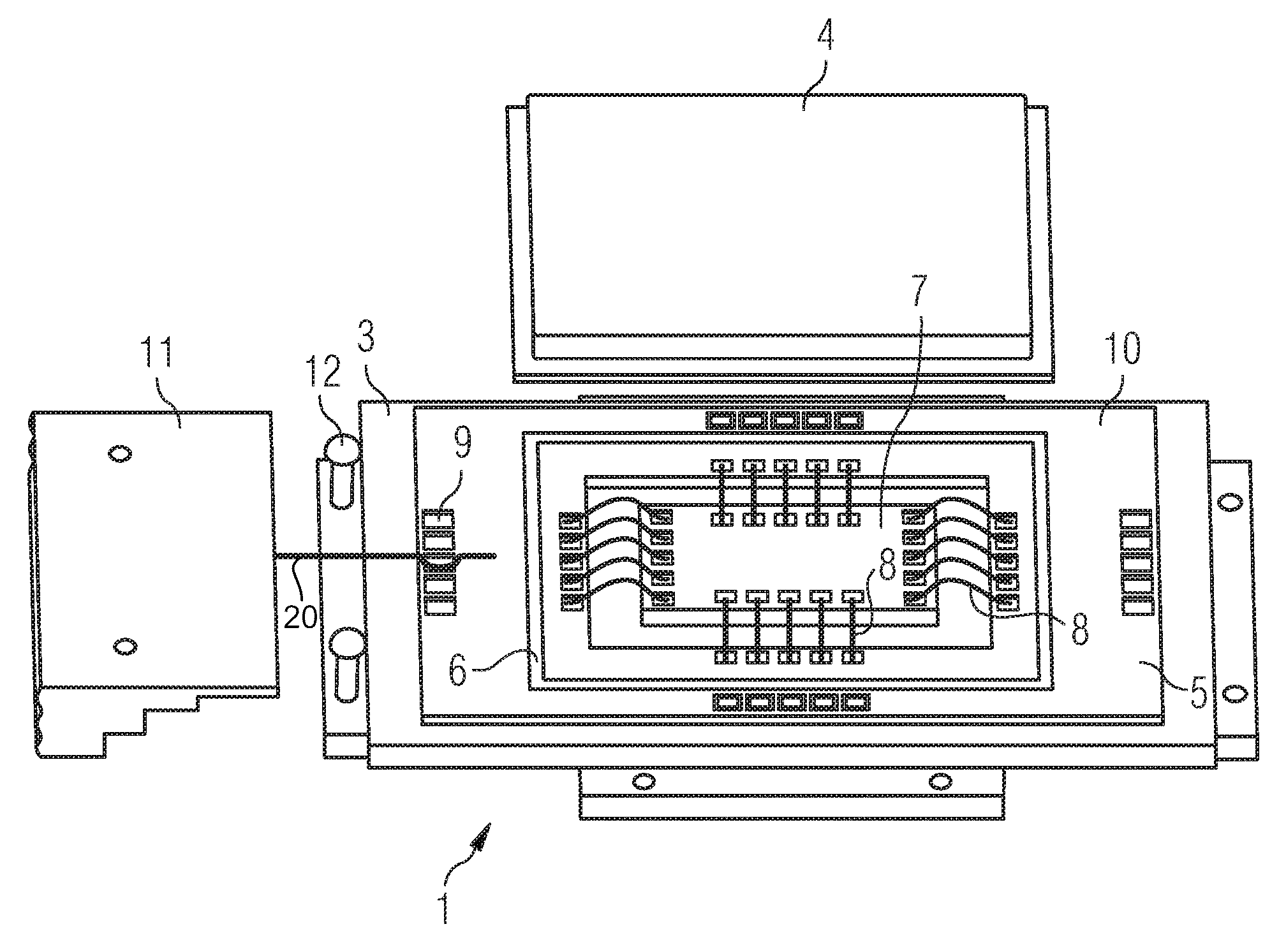 Electronics housing with standard interface