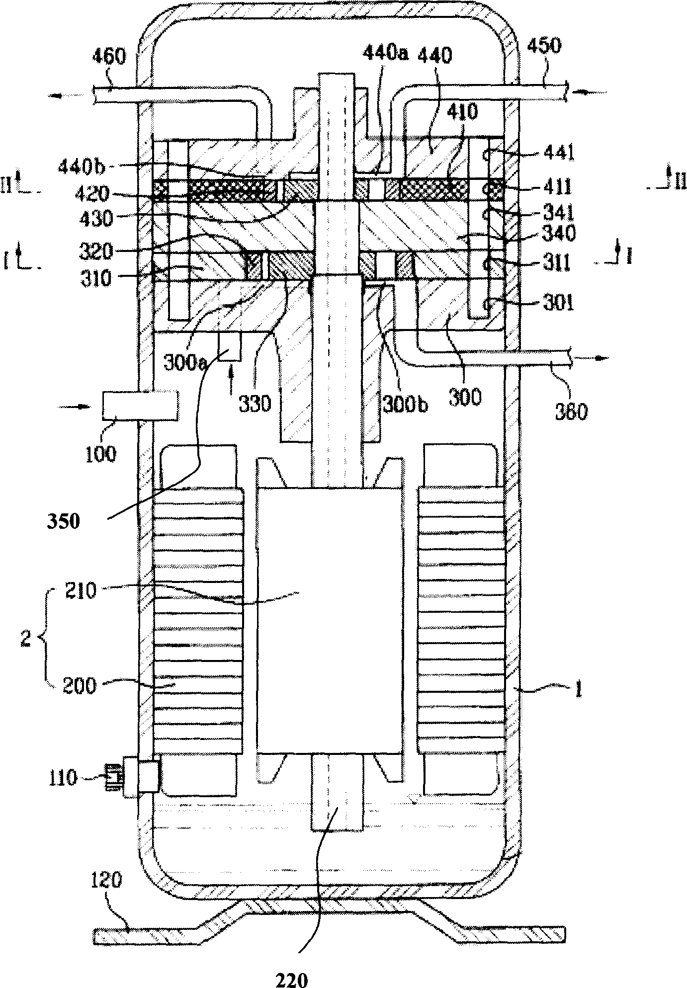 Gear type compressor