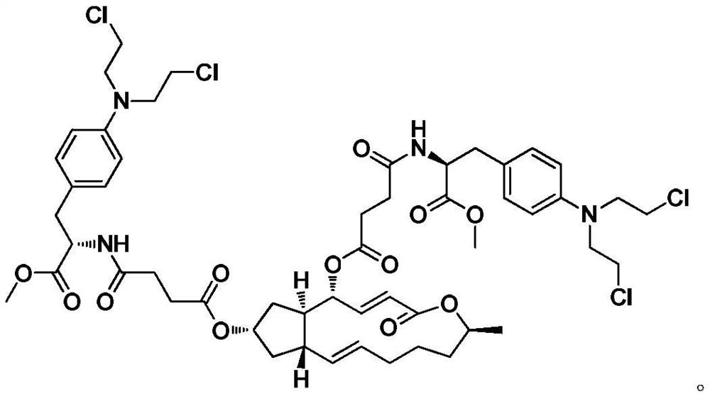 4,7-position melphalan-like nitrogen mustard derivative of brefeldin a, its preparation method and use