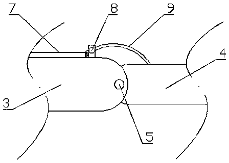 Cystoscope with swinging head end
