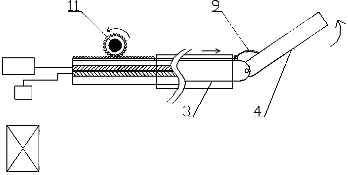Cystoscope with swinging head end