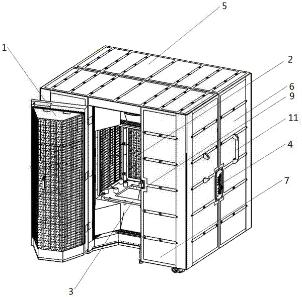 Large-scale loudspeaker shielding box