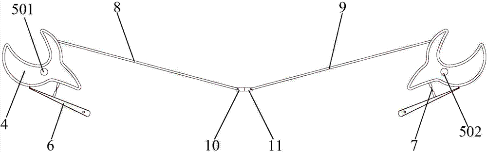 Double-swing-door device and refrigerator