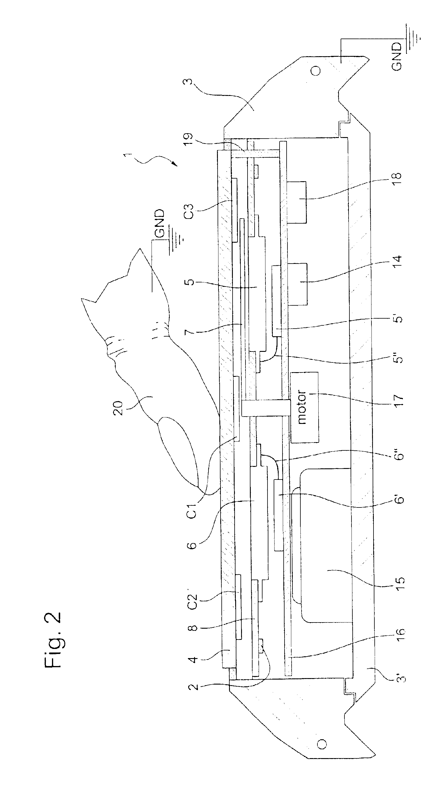 Manual control device for executing functions of an electronic watch