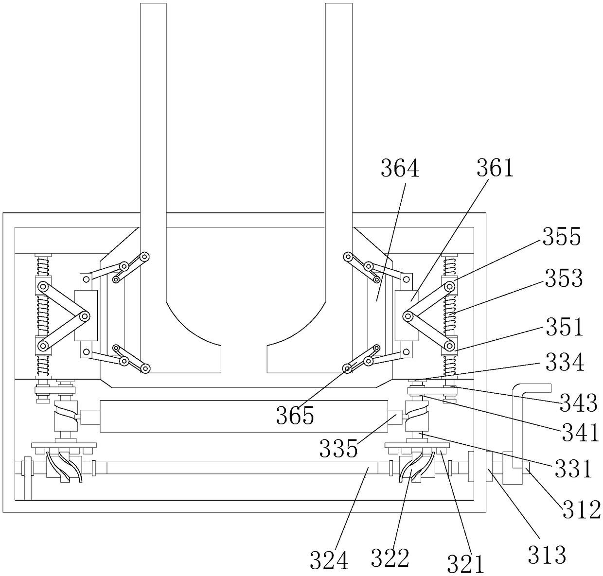 Bed plate weighing device of industrial vehicle