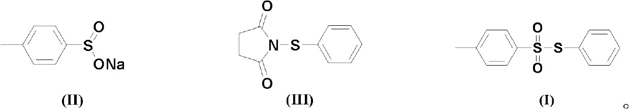 Chemical synthesis method of S-phenyl-4-tosylate