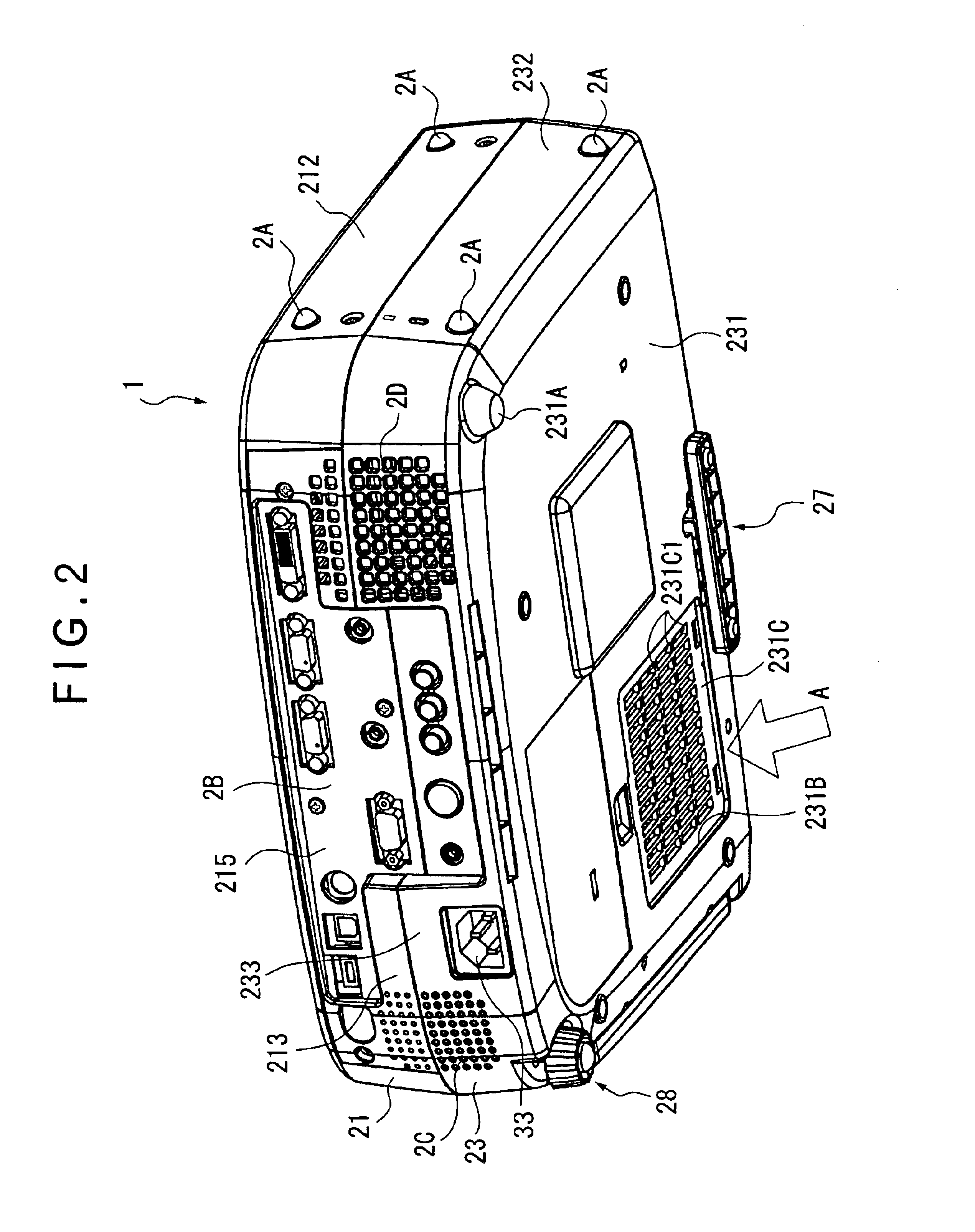 Cooler for electro optic device and projector
