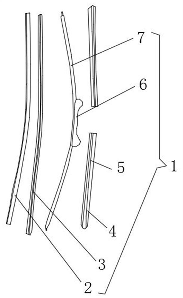 All-plastic automobile windscreen wiper resistant to aging and long in service life