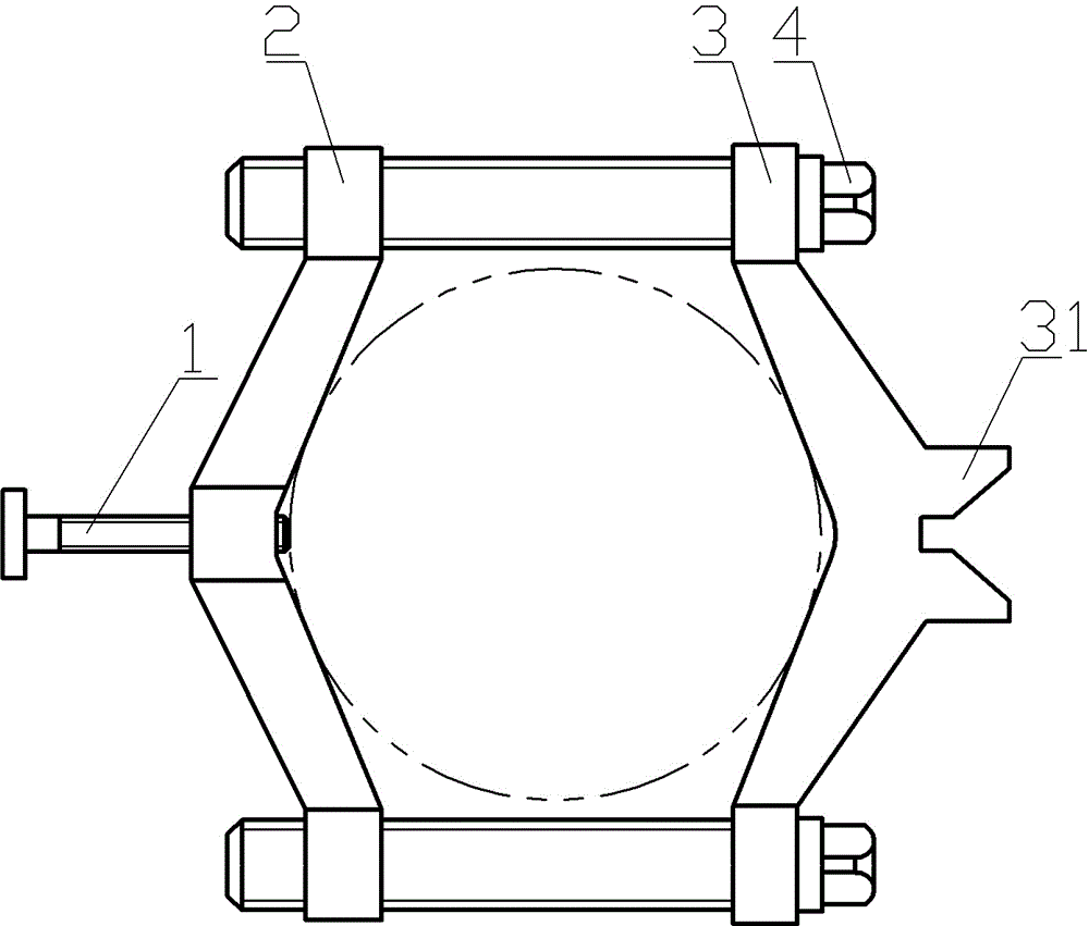 Manual self-centering clamp plate
