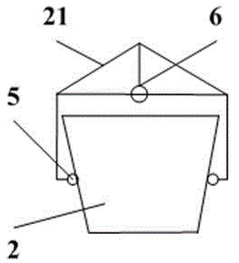 Bucket-type coal quantity weighing metering device for industrial fire coal chain-grate boiler