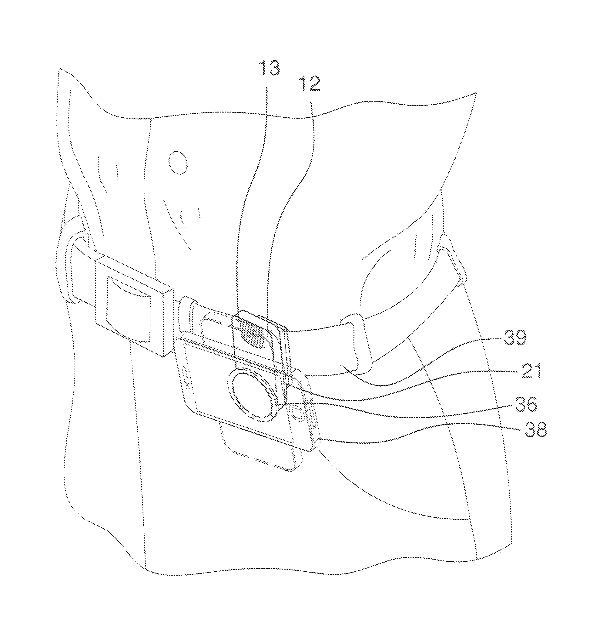 Apparatus and method for supporting and operating an electronic device upon a user's clothing or belt