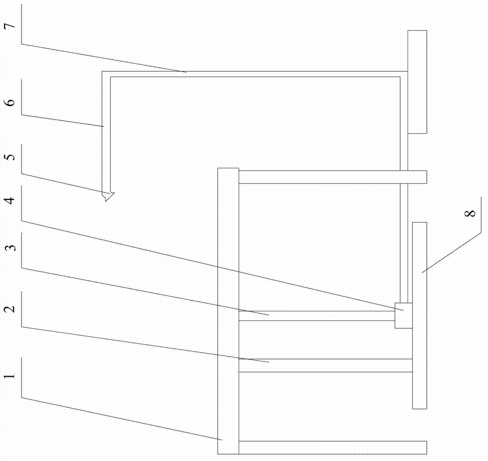 Spraying testing device