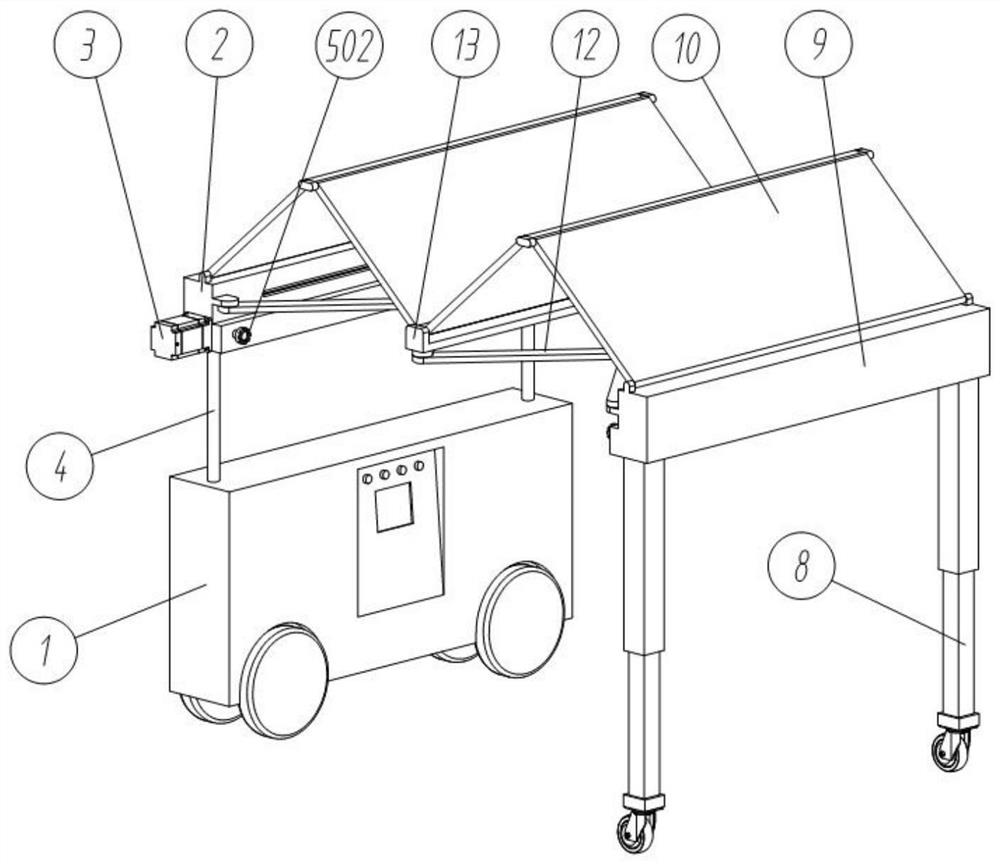 Intelligent protection charging pile for mobile new energy automobile