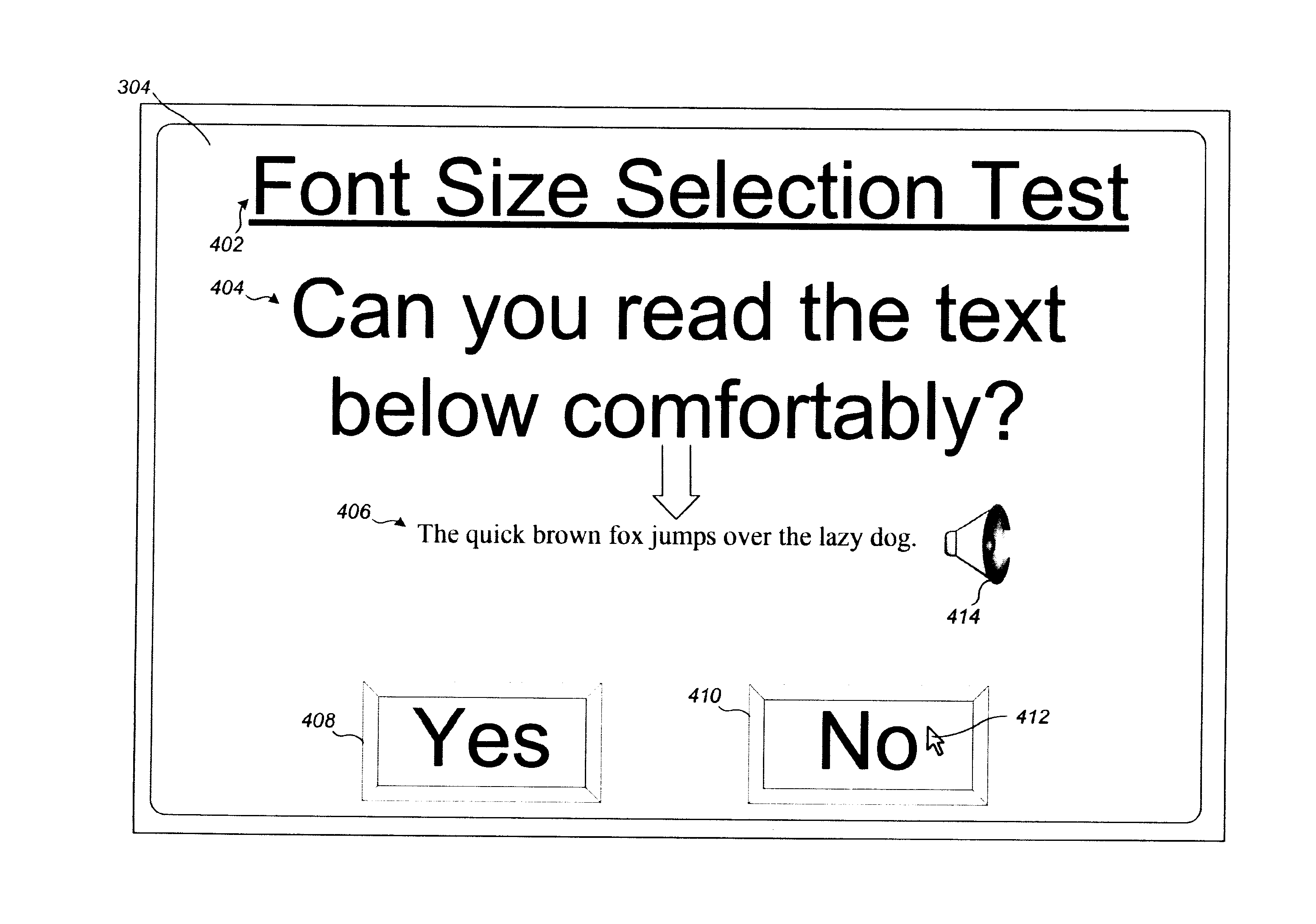Systems, devices and methods for font size selection