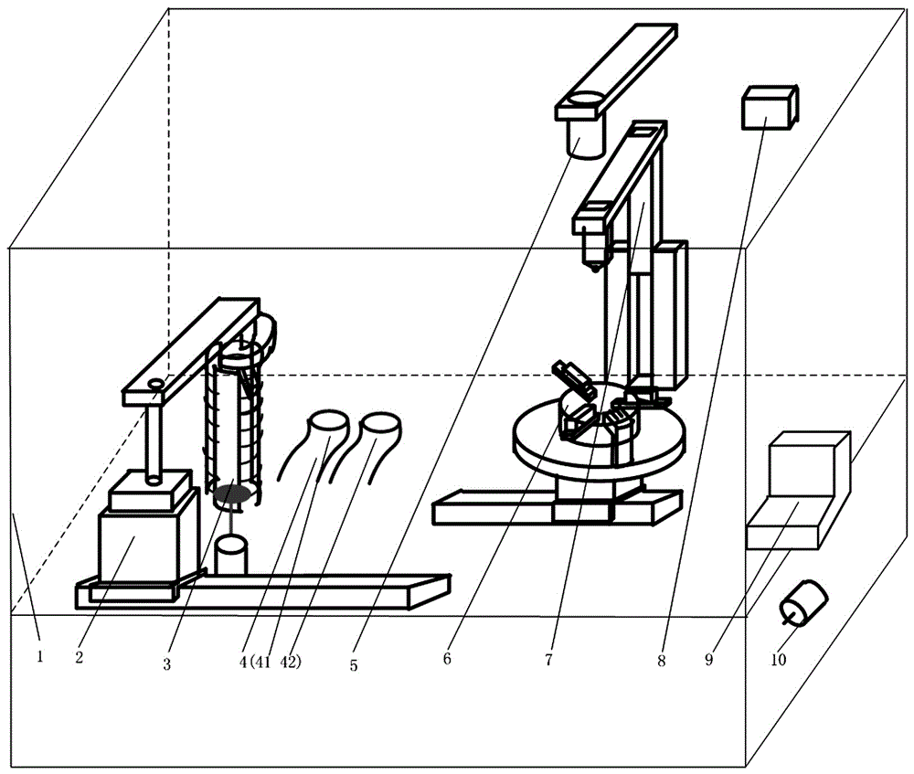 Thin film resistor laser automatic repairing and engraving machine