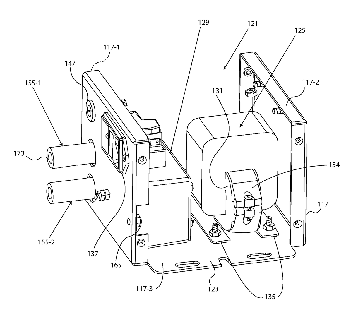 High-voltage, alternating current power supply