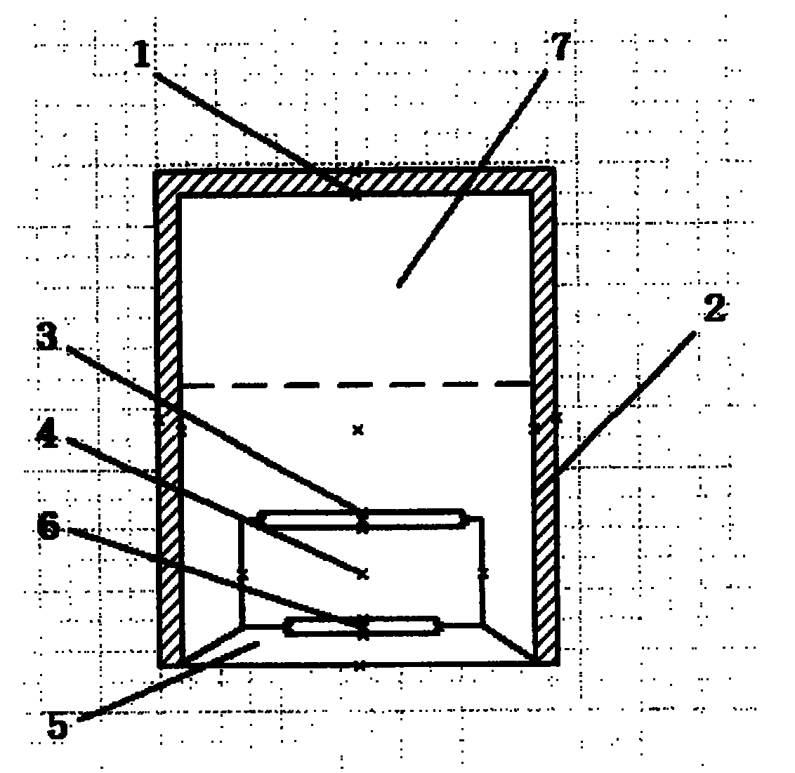 Small-sized central air-conditioner air intake and discharge system for buildings