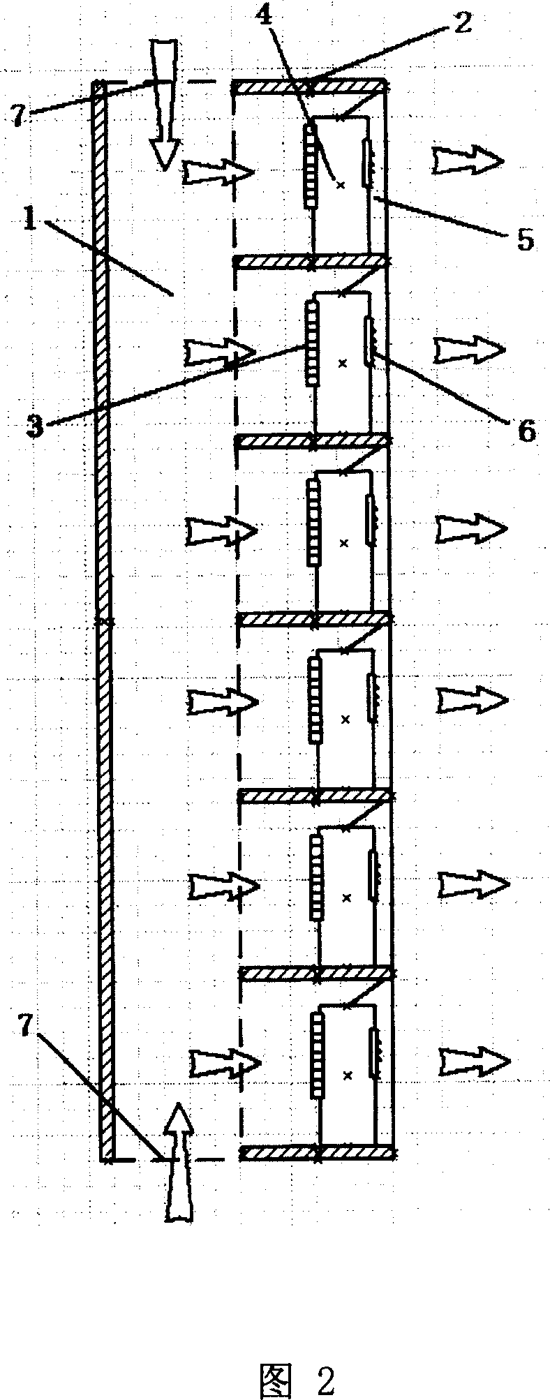 Small-sized central air-conditioner air intake and discharge system for buildings