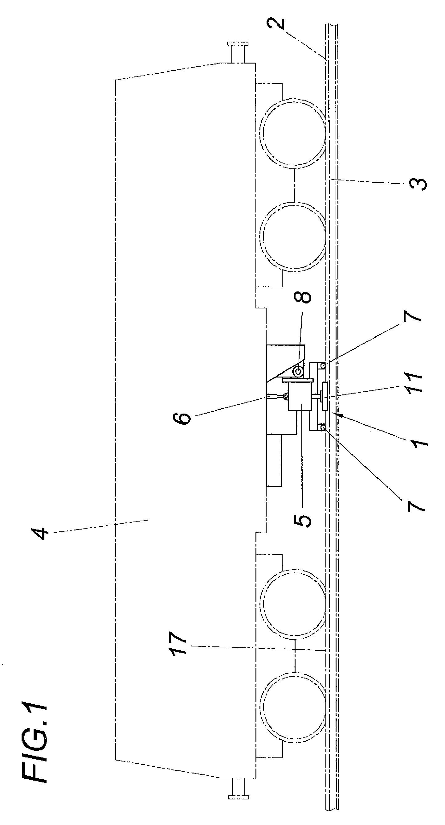 Device for reworking the running surface of a rail head by machining