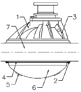 Punching-welding axle housing for automobile