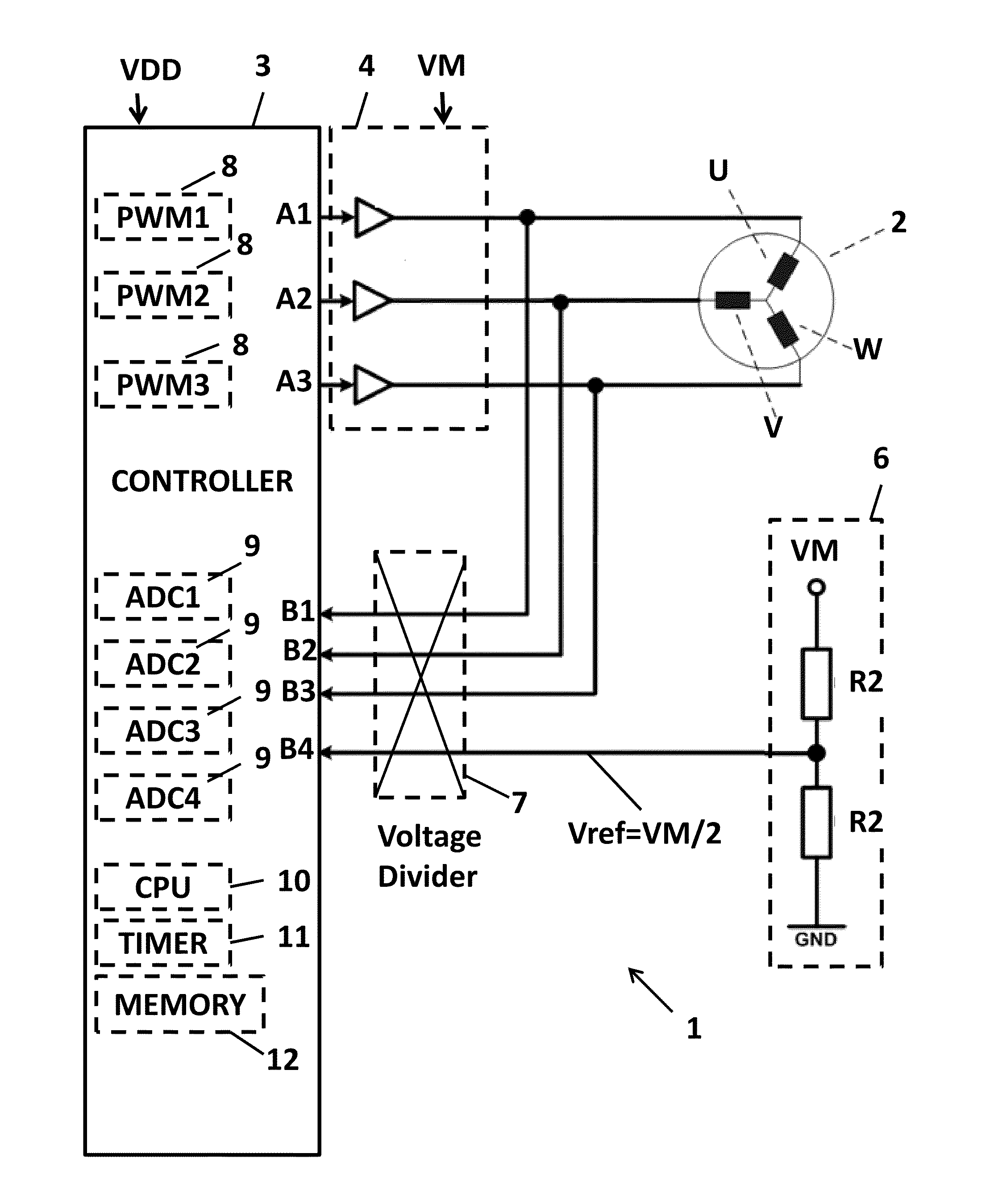 Method and apparatus for driving a sensorless bldc/pmsm motor
