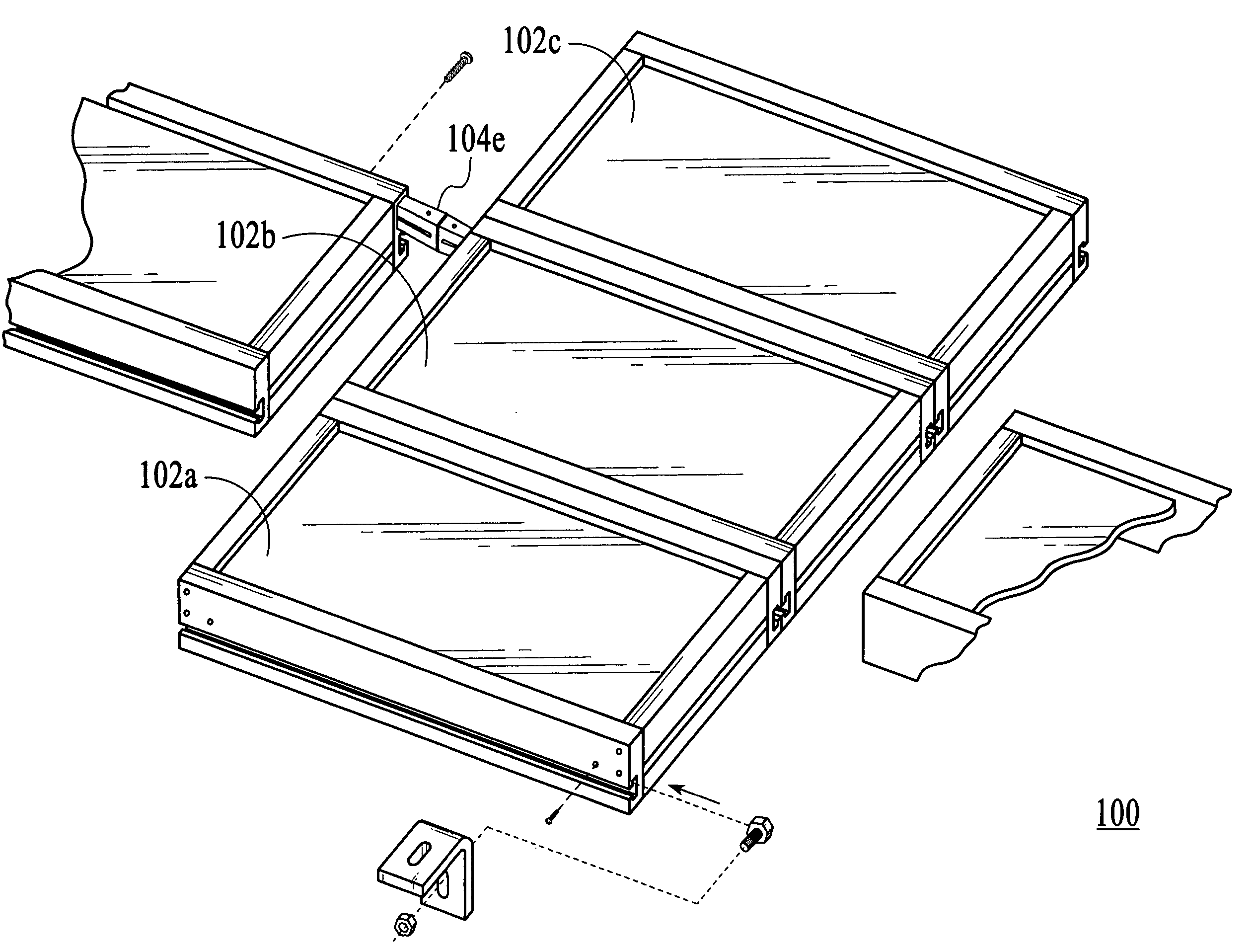 Mounting system for a solar panel