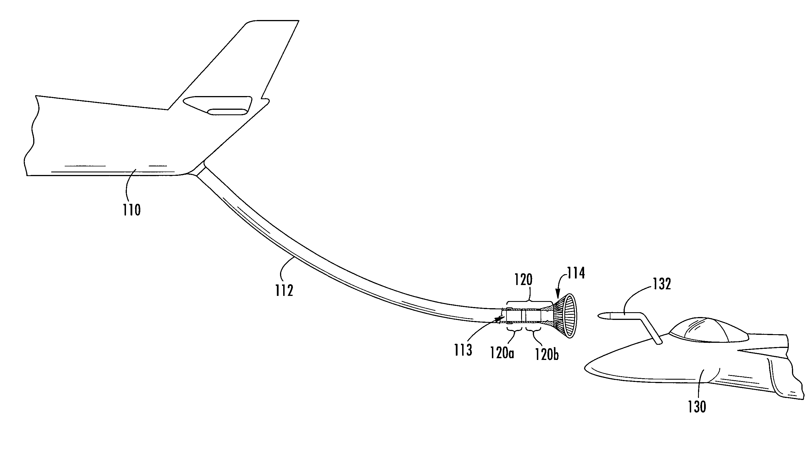 In-flight refueling system and method for facilitating emergency separation of in-flight refueling system components