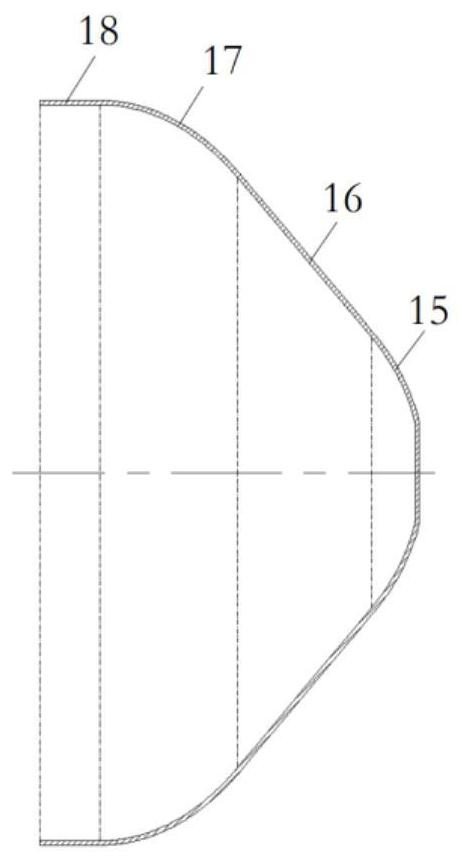 Spinning forming method for complex thin-wall variable-cross-section component of aluminum alloy splice plate