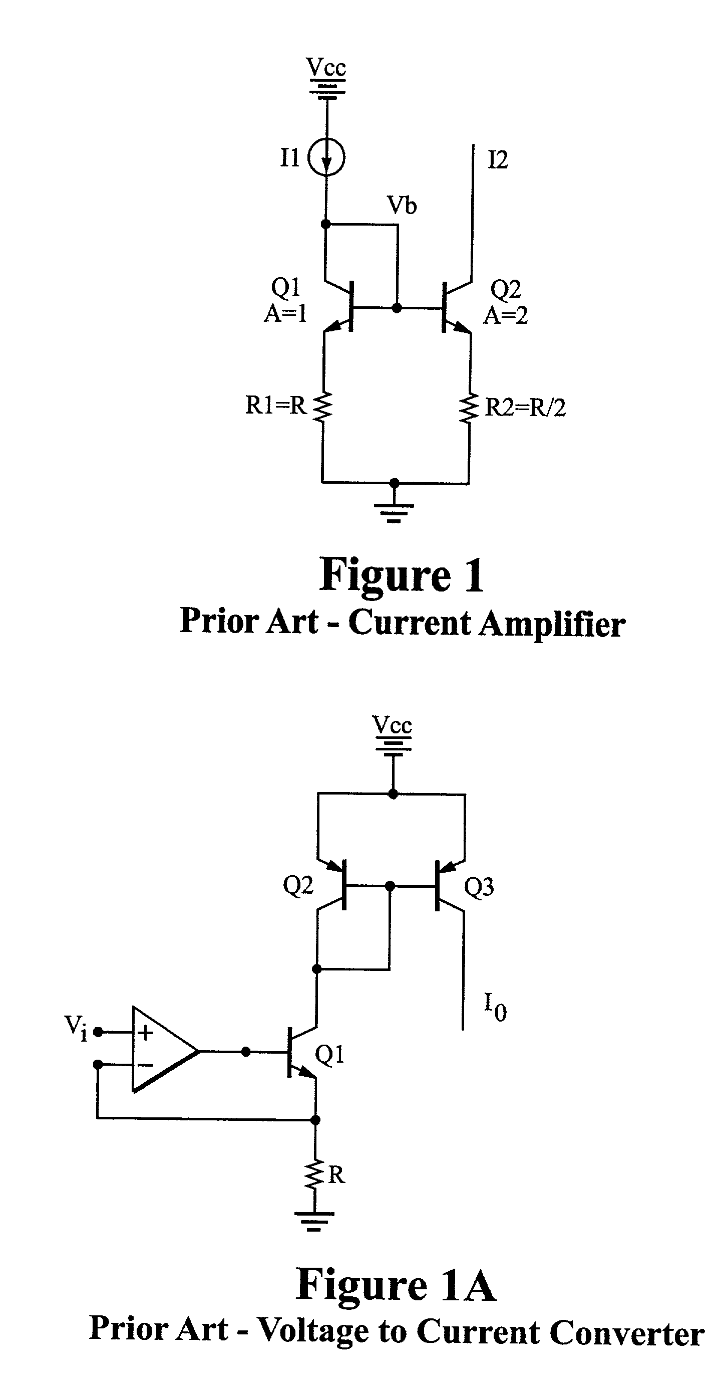 Current amplifier structure