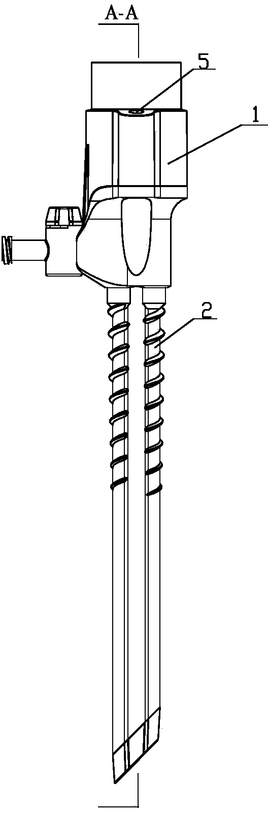 Puncture outfit with demisting tube guide structure