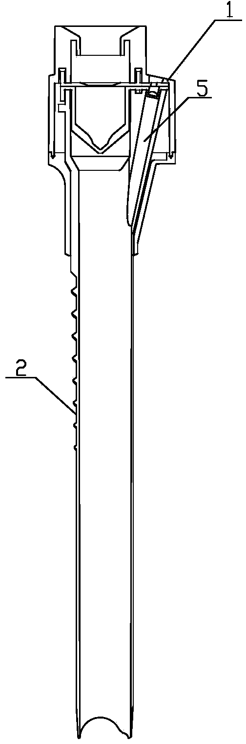 Puncture outfit with demisting tube guide structure